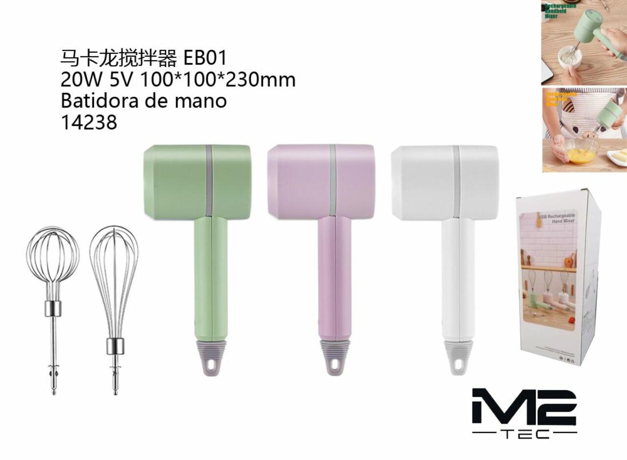 Batidora de Mano 20W 5V Compacta y Portátil