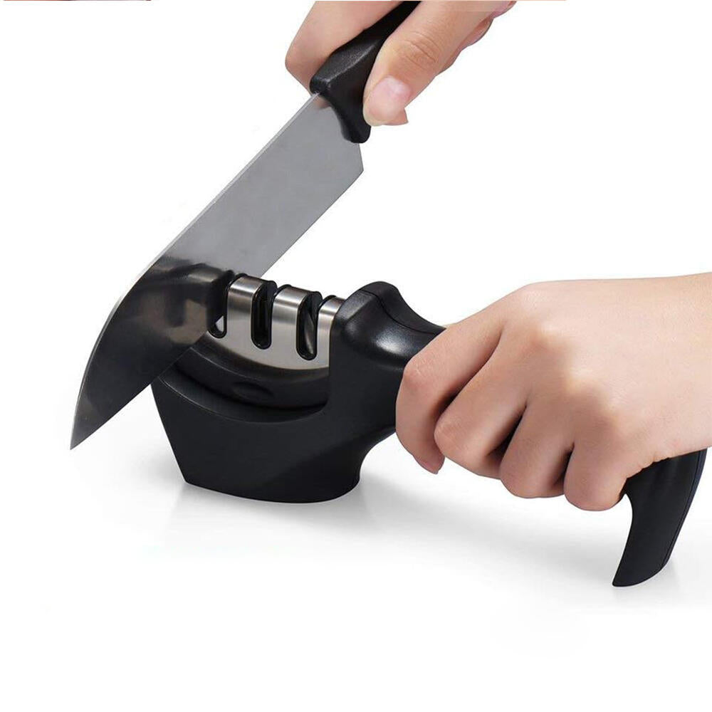 LAIMARC - Afilador Profesional con Mango Ergonómico de Uso Manual para Afilar y Pulir Cuchillos