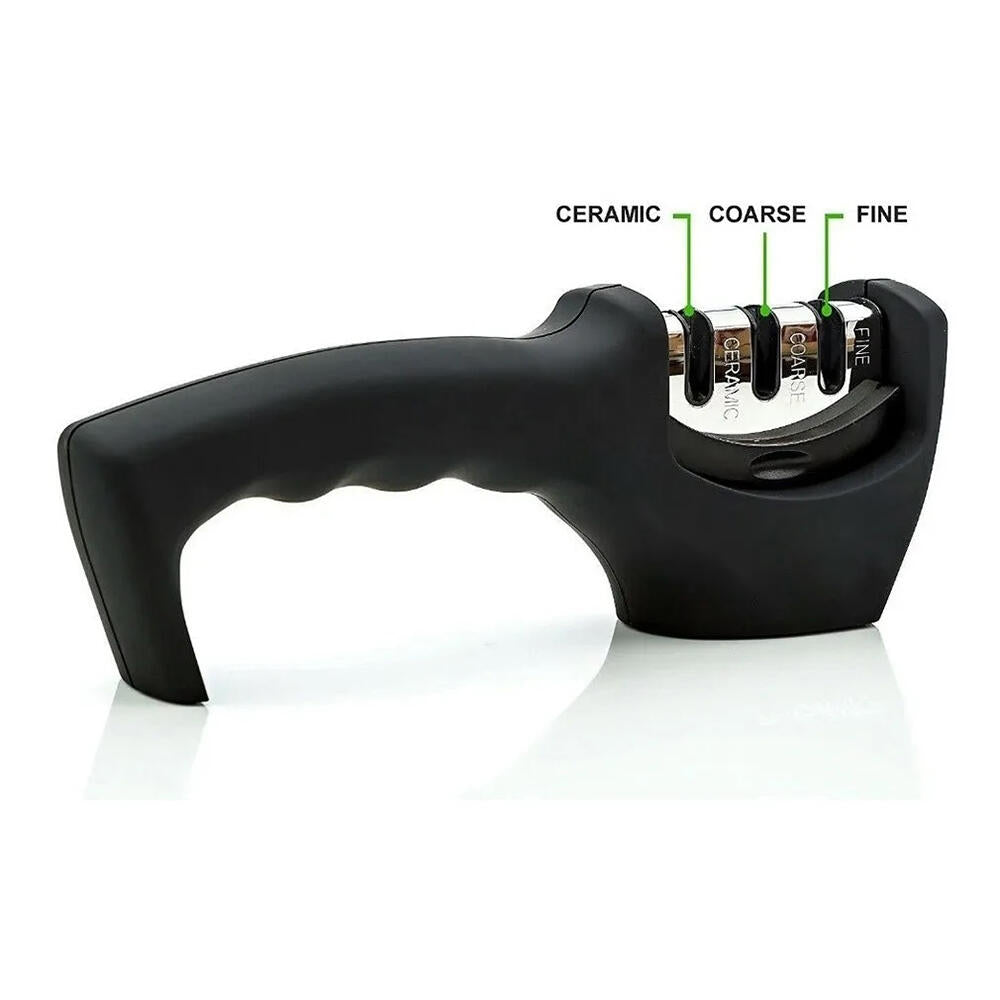 LAIMARC - Afilador Profesional con Mango Ergonómico de Uso Manual para Afilar y Pulir Cuchillos