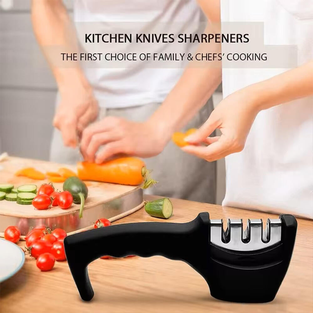 LAIMARC - Afilador Profesional con Mango Ergonómico de Uso Manual para Afilar y Pulir Cuchillos