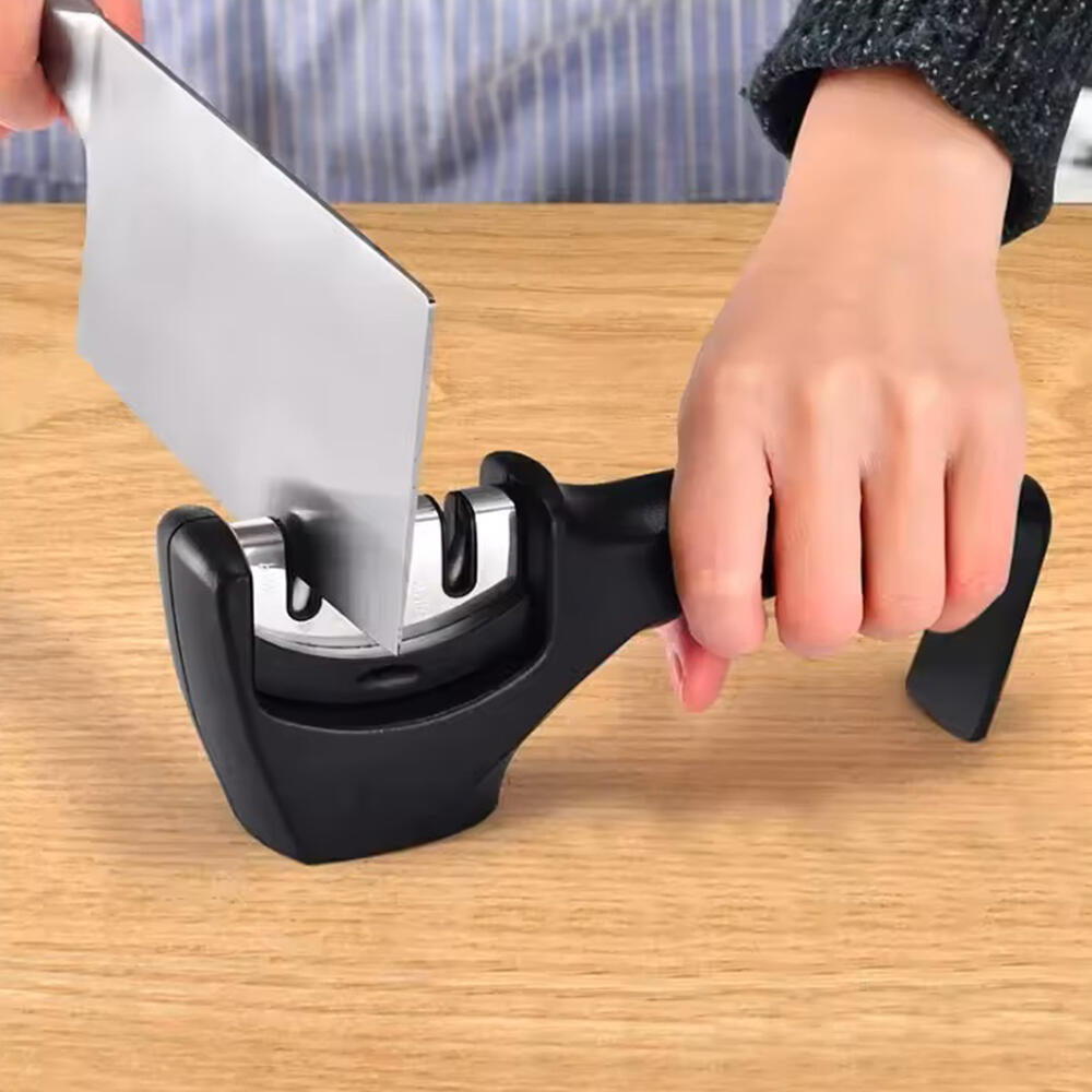 LAIMARC - Afilador Profesional con Mango Ergonómico de Uso Manual para Afilar y Pulir Cuchillos