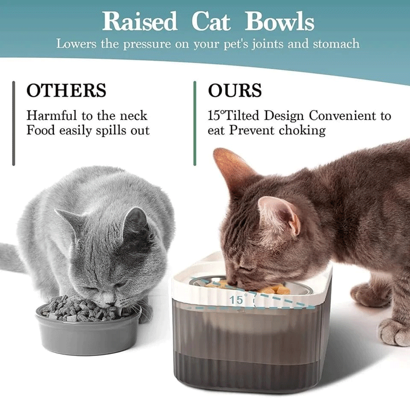 LAIMARC - Comedero y bebedero de mascotas con fuente