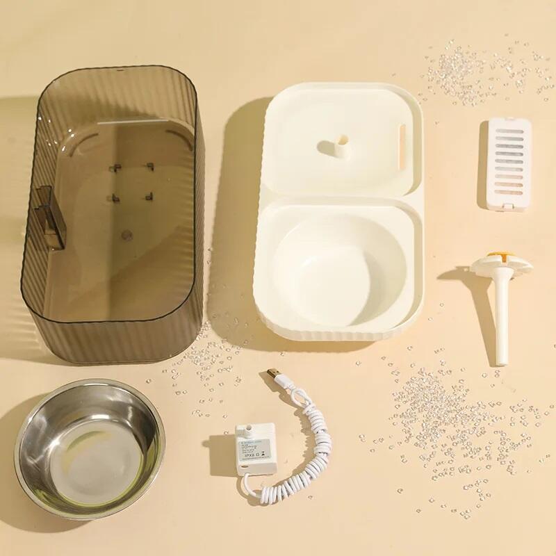 LAIMARC - Comedero y bebedero de mascotas con fuente