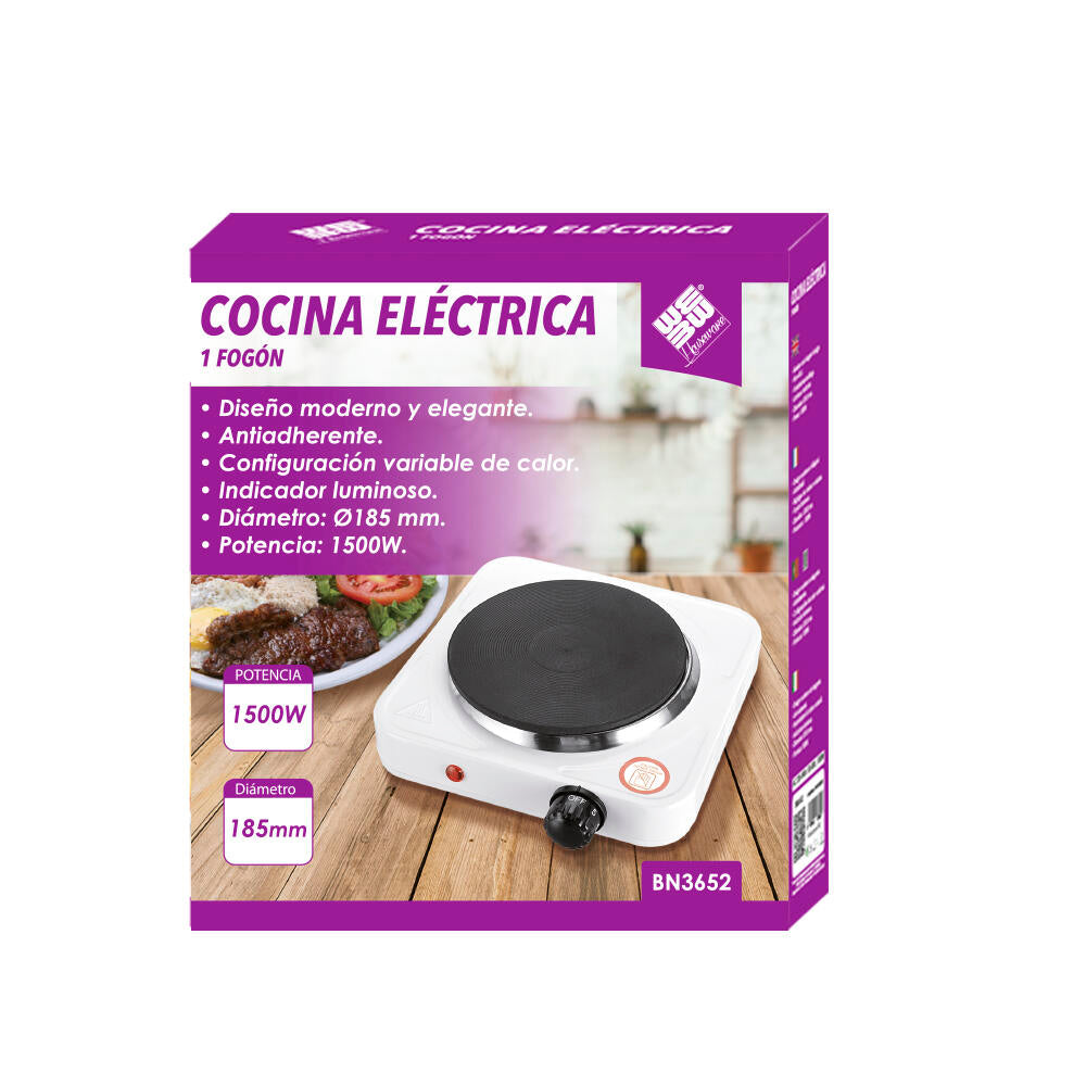 LAIMARC - Hornillo Cocina Eléctrico 1 Fogón 18,5 cm1500W