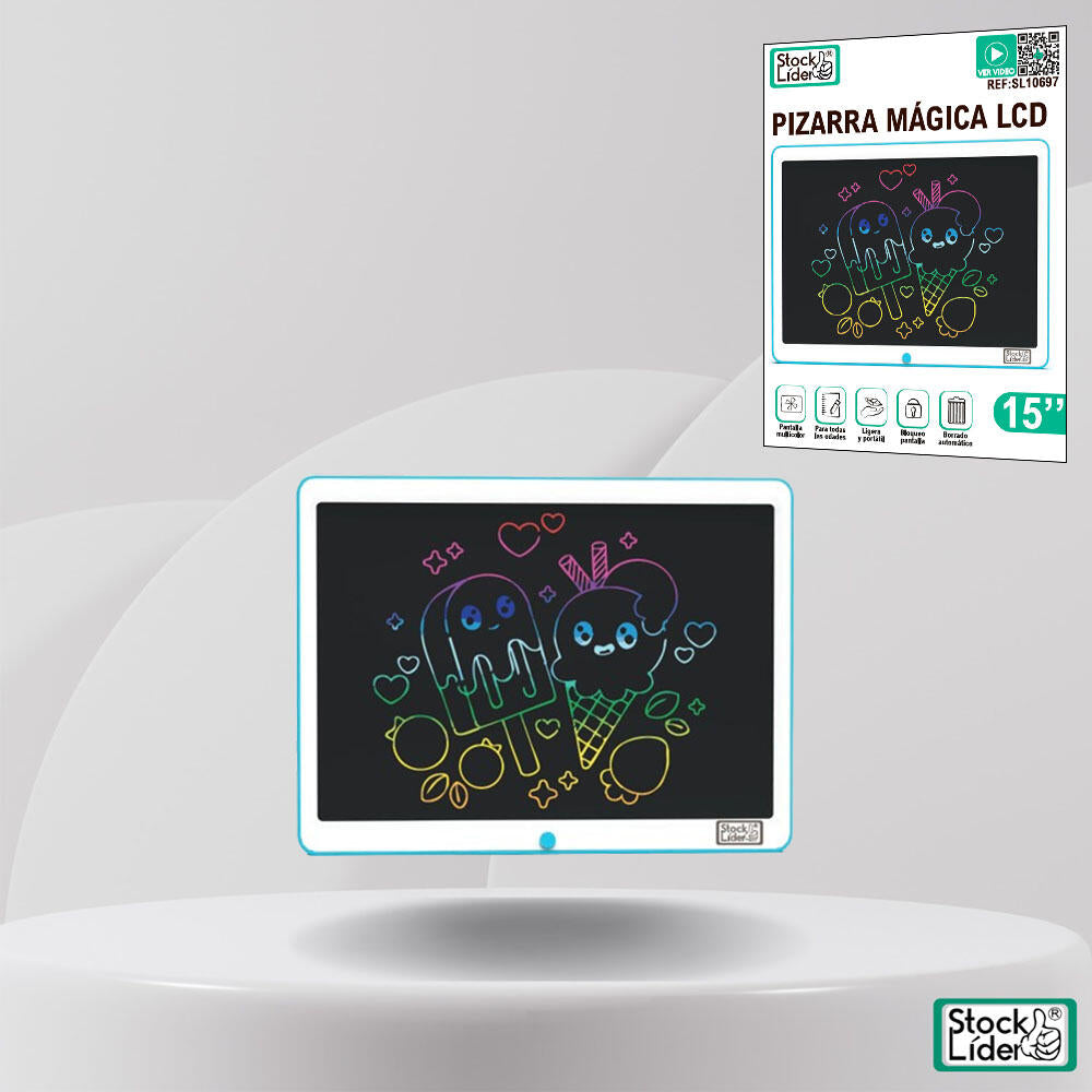 LAIMARC - Pizarra mágica LCD 15 pulgadas