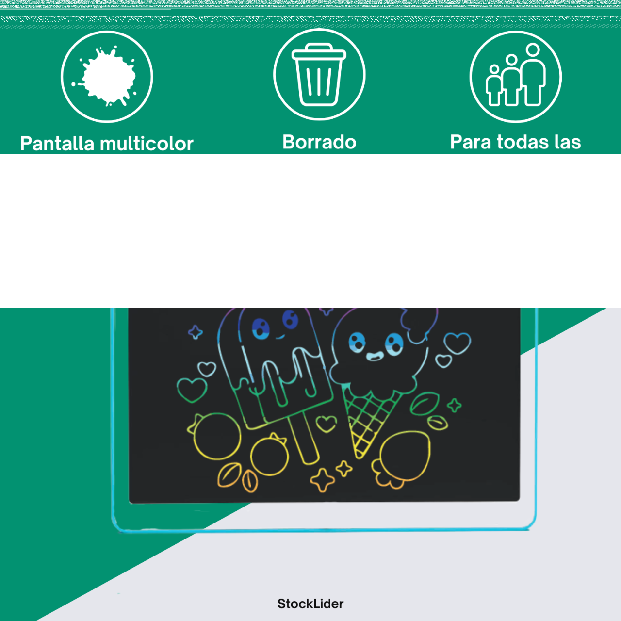 LAIMARC - Pizarra mágica LCD 15 pulgadas