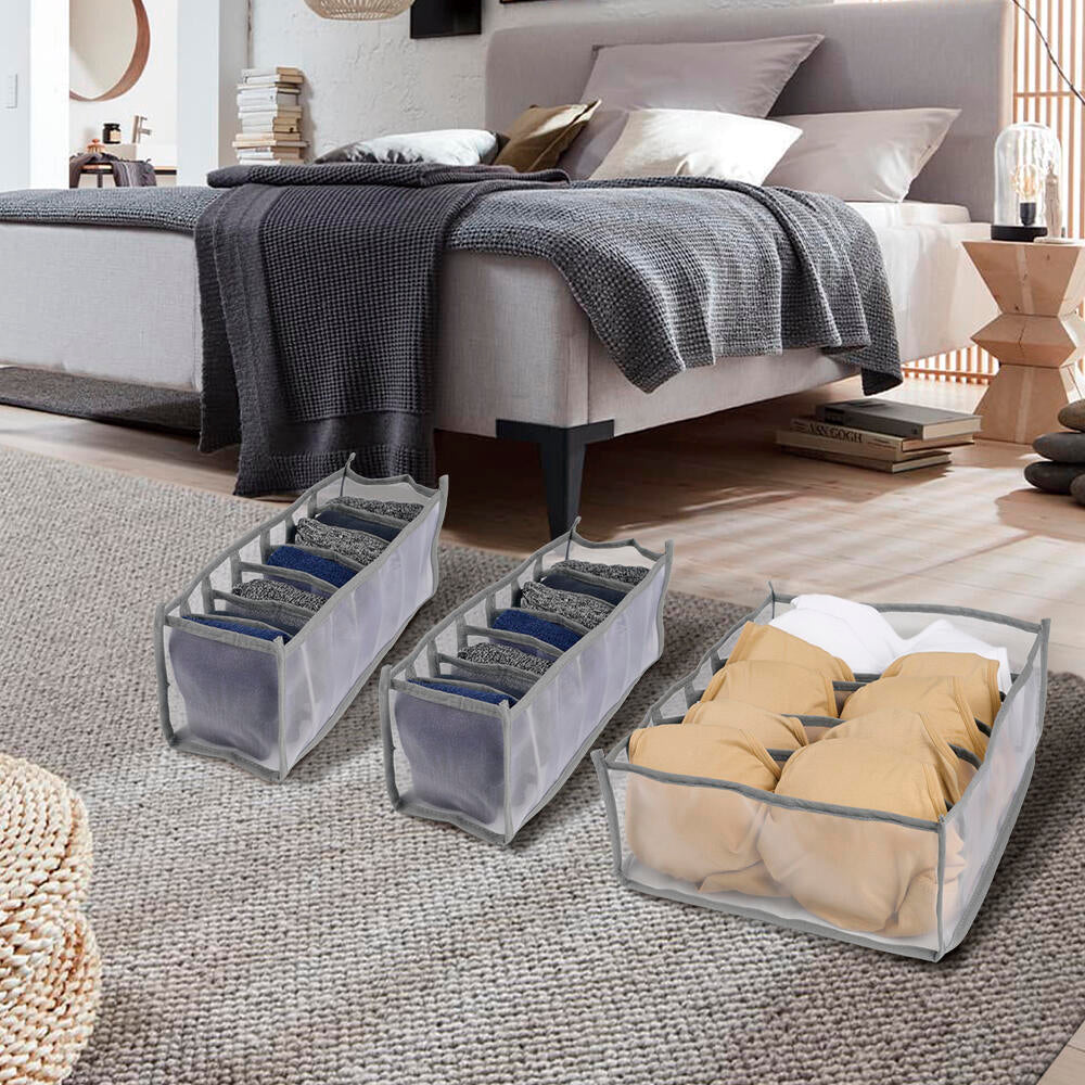 LAIMARC - Organizadores para ropa interior para cómoda 6 Unidades