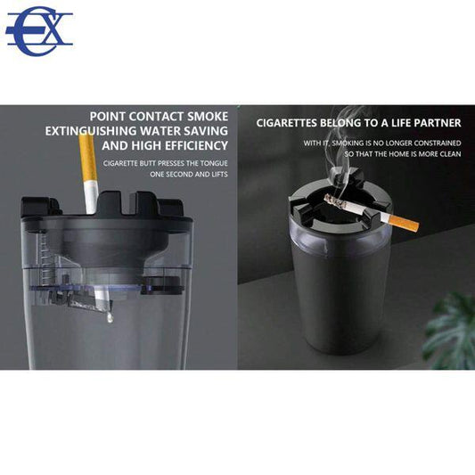 LAIMARC - CENICERO CON DEPOSITO DE AGUA Y  TAPA