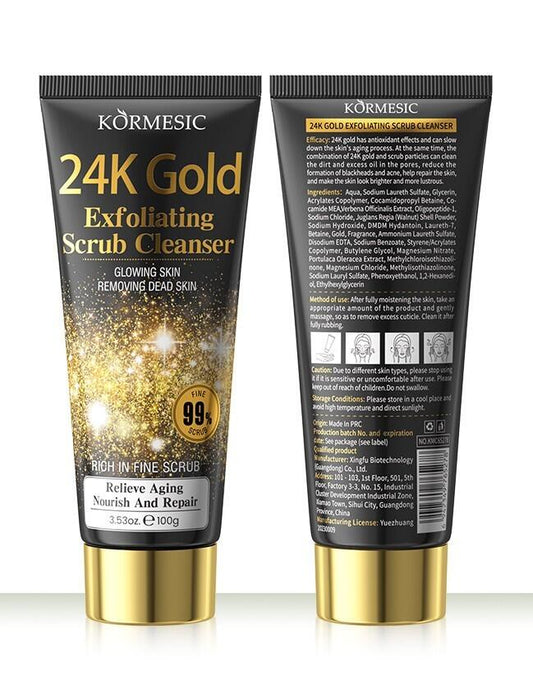 Limpiador Facial Exfoliante 24K