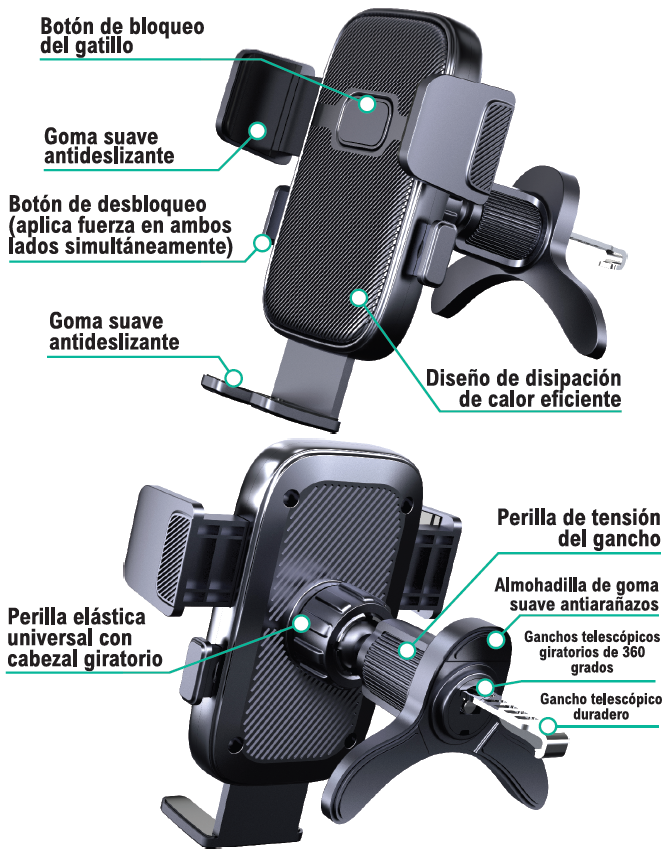 Soporte de móvil para coche