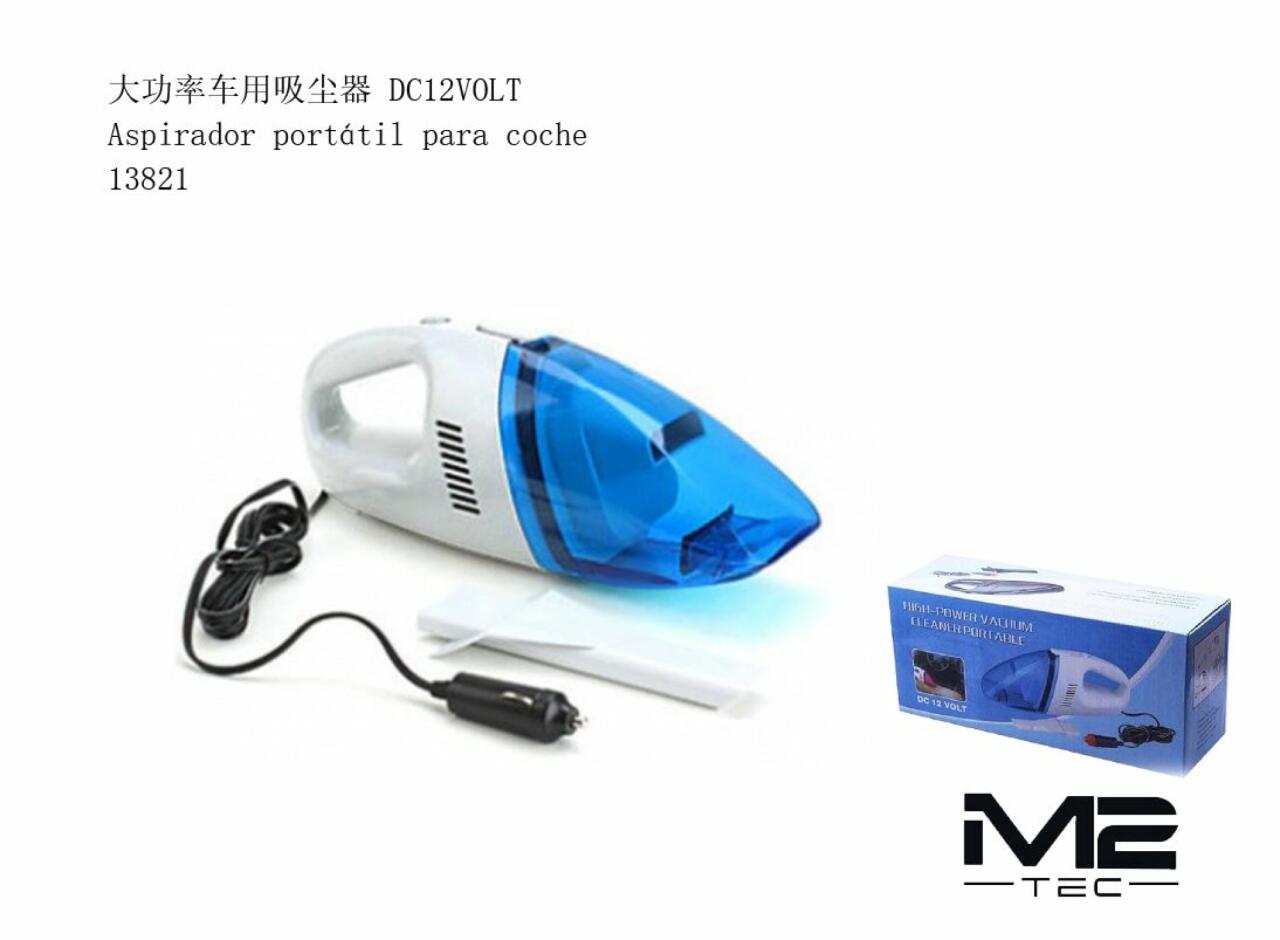 Aspirador Portátil para Coche Potente y Compacto