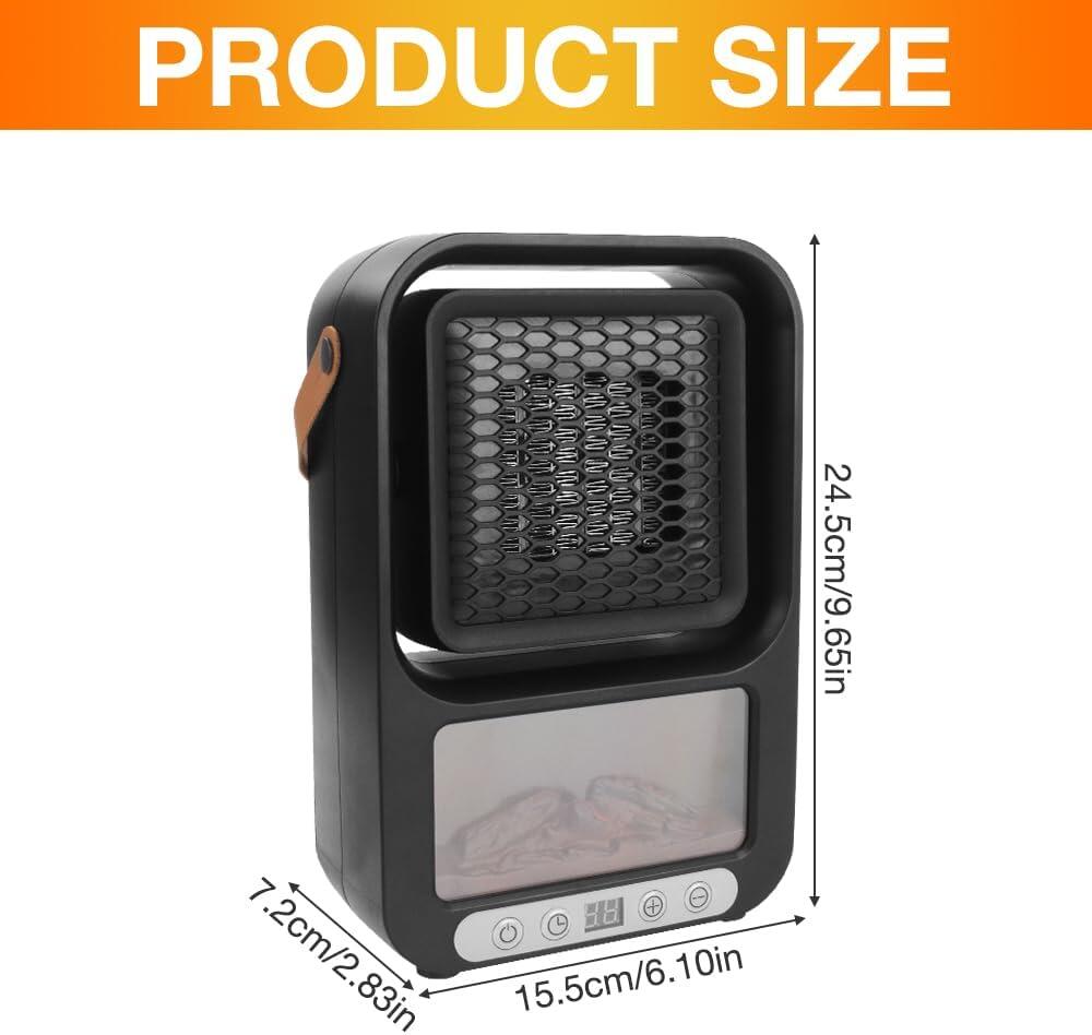 Mini Calefactor Eléctrico Portátil con Control Remoto