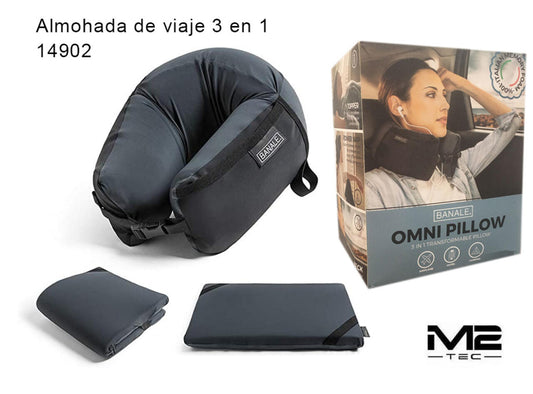 Almohada de Viaje 3 en 1 Ergonómica Multifunción