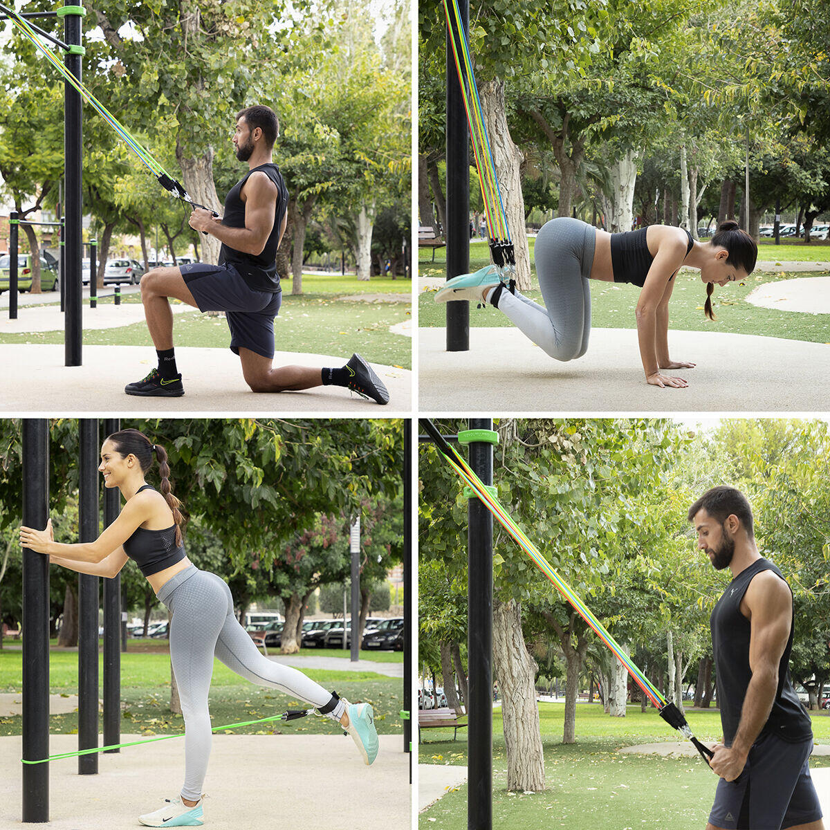 Set de Bandas de Resistencia Rebainer InnovaGoods 5 Unidades